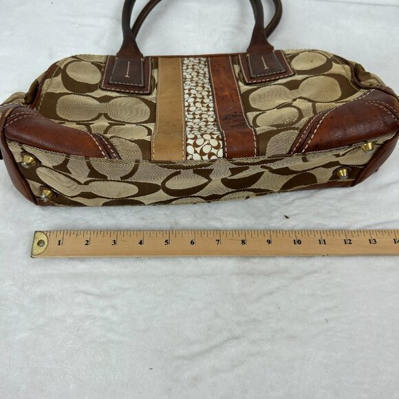 Vintage COACH Hamptons Signature Classic Logo Bag Satchel - Picture 6 of 16